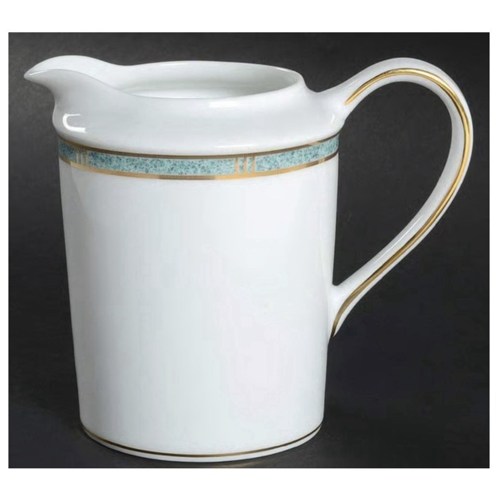 Bernardaud Limoges ANTINEA VERT Creamer Never Used BRAND NEW